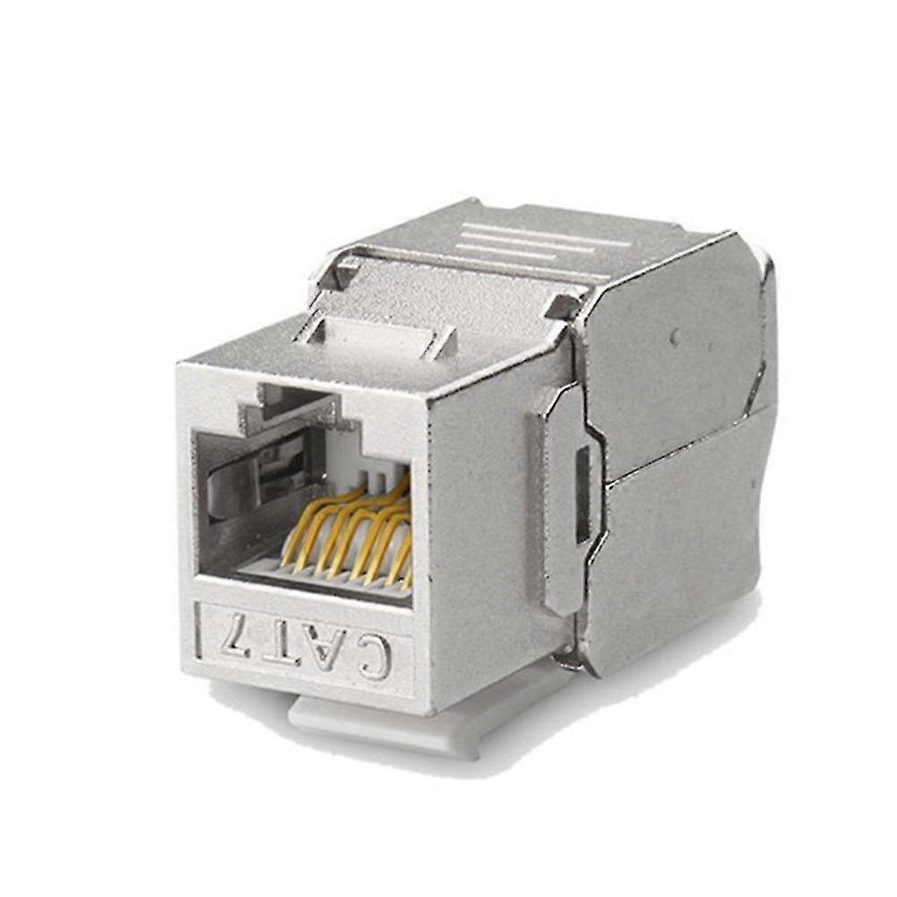 RJ45 Cat7 Cat6A Shielded Zinc Alloy Module 10GB Network Jack Connector Adapter Cat7 Rj45