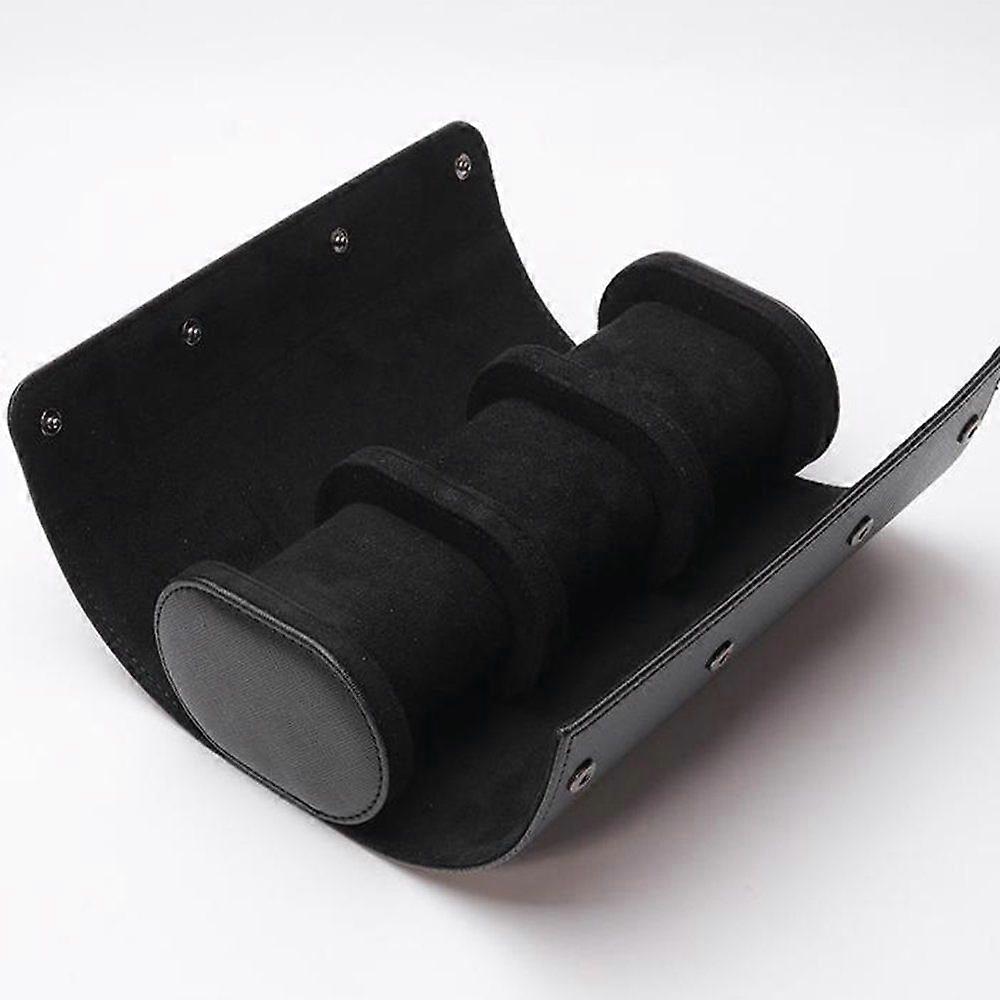 3 slots watch box retro pu watch roll