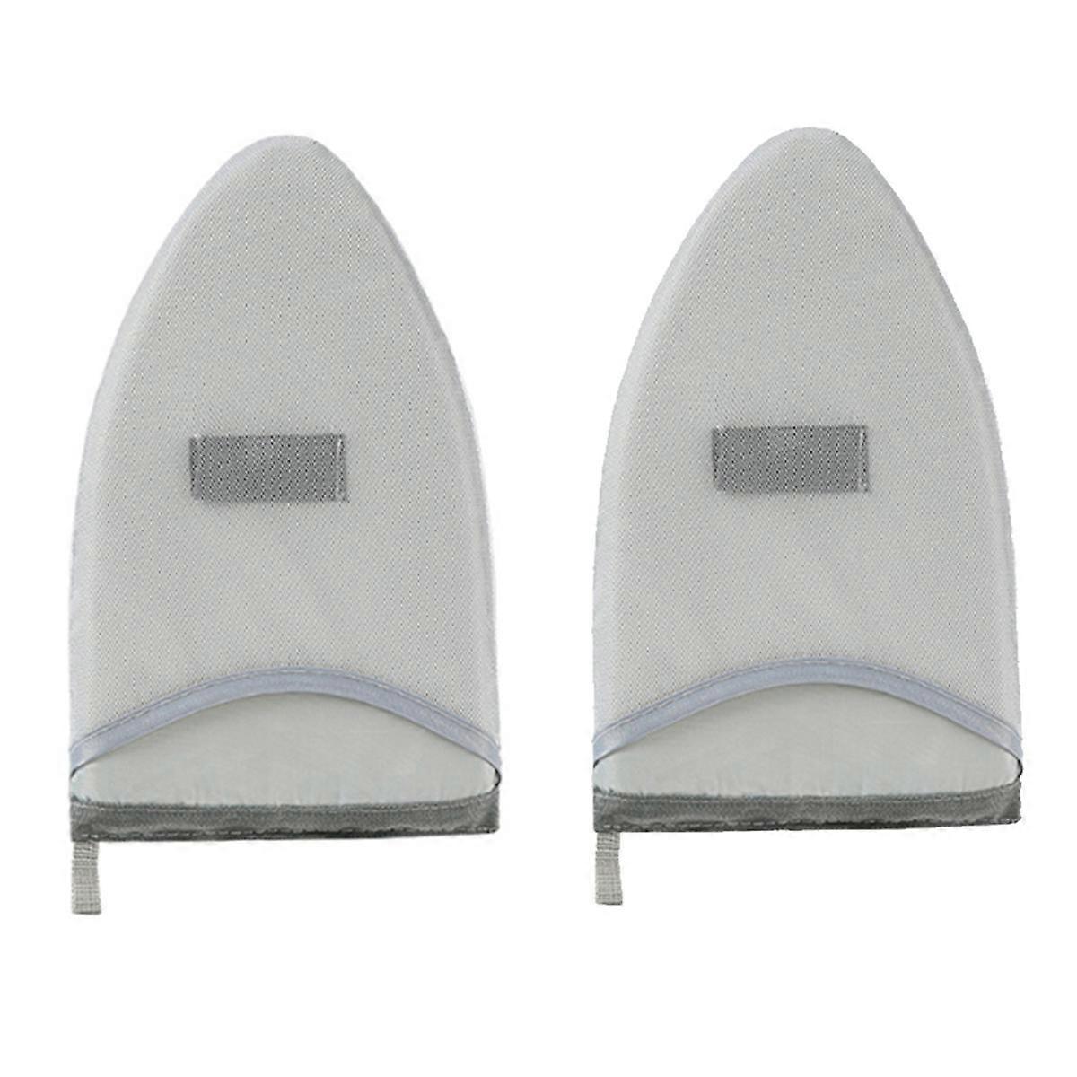 2Pcs Handheld Ironing Board Steamer Mitt with Finger Loop Mini Ironing Board