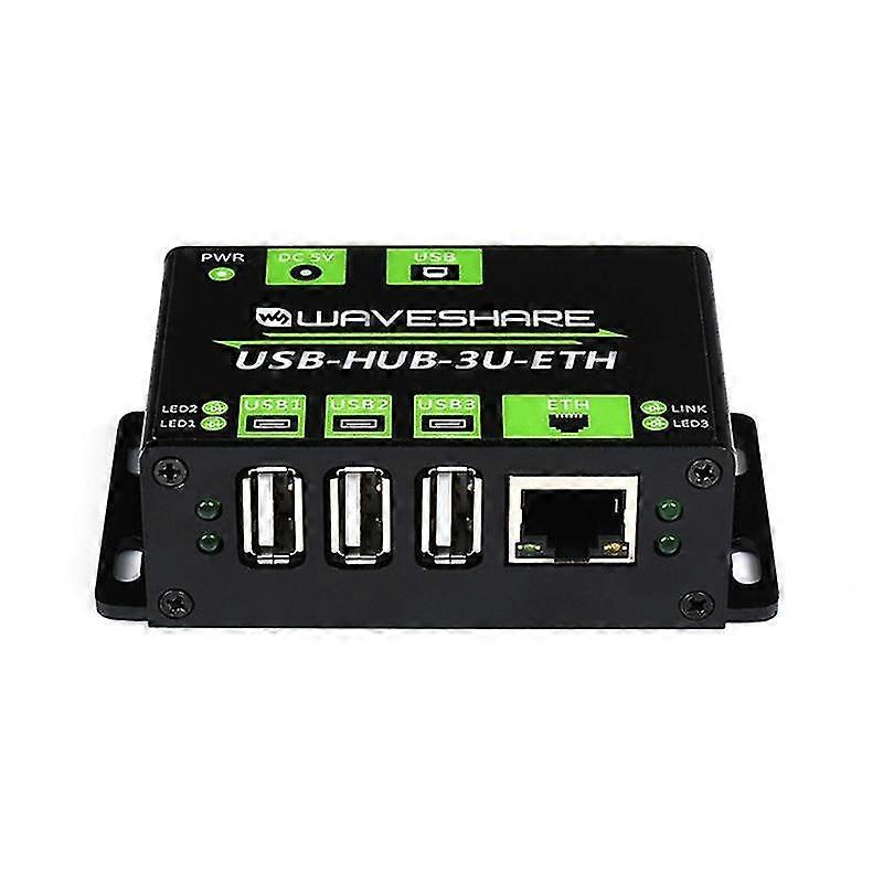 Usb-hub-3u-eth Industriequalität Hub 3xusb 2.0 Mehrfachschutzschaltung 100mbps Ethernet-Port Hu