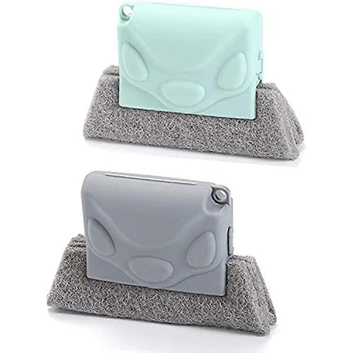 Creative Window Groove Cleaning Brush  Magic Window Cleaning Brush  Fixed Brush Head Design Scouring Pad Material for Door