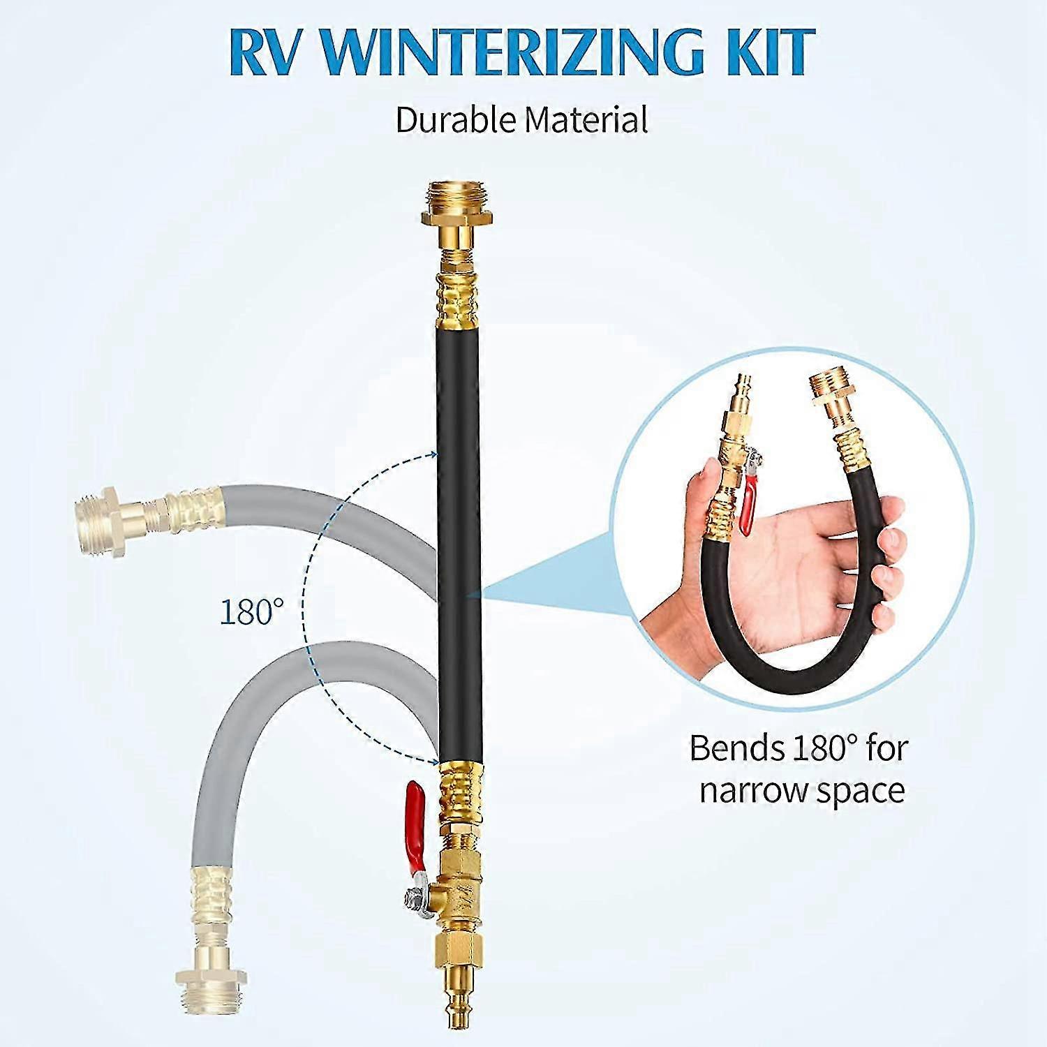 Rv Winterizing Kit Antifreeze Sprinkler System 17 Inch Antifreeze System Adapter Kit For Rv Camping