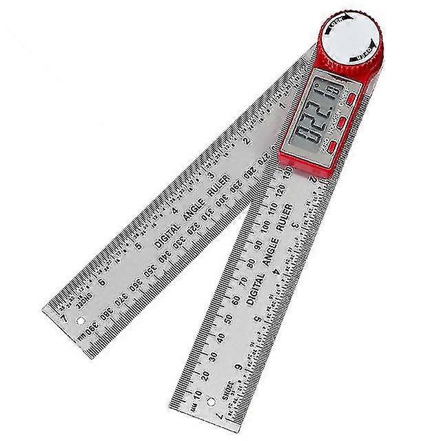 Stainless Steel Digital Angle Meter Ruler Metric Inch Protractor Angle Finder Scale Measuring Tools 0-200/300/500mm 360 TA