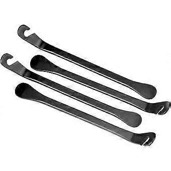 4 Pz Leva per pneumatici per biciclette in metallo, Leve per pneumatici, Pala per leva per pneumatici a leva nera durevole, Leve per pneumatici Strumento di riparazione per ciclisti per la rimozione di pneumatici per biciclette, Bicyc