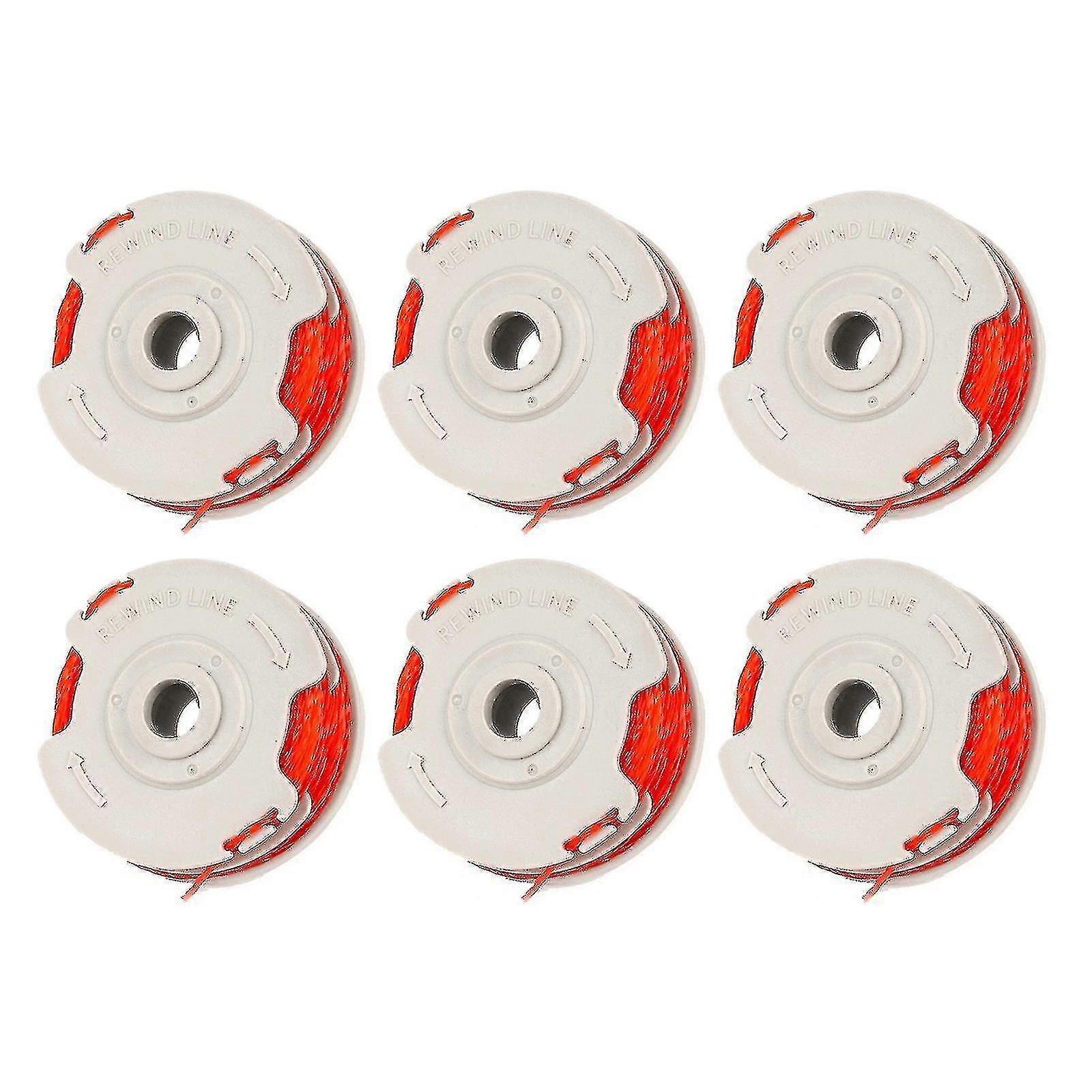 6 Pack Fly021 String Trimmer Replacement Spool & Line For Flymo