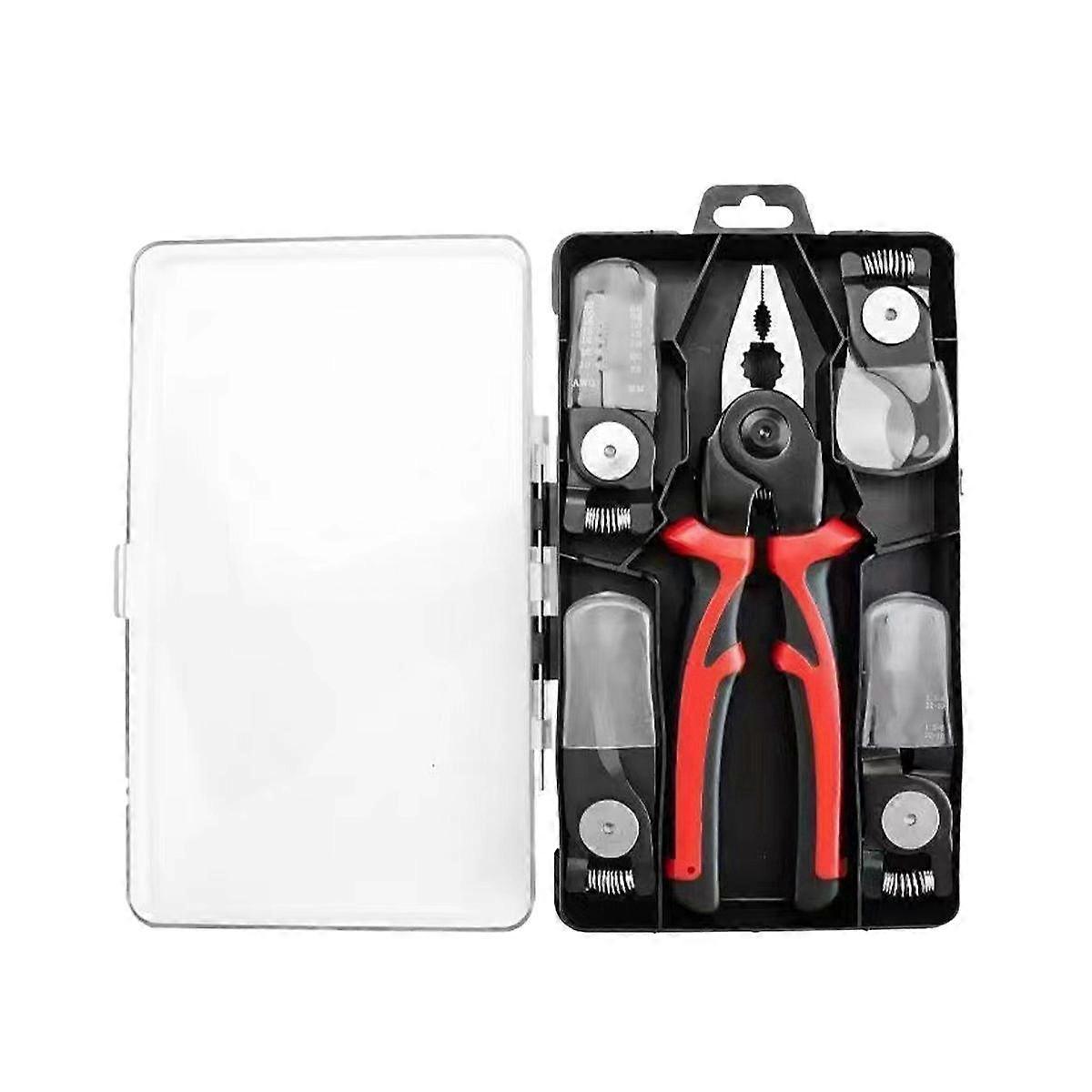 Multi-Functional Tool 5-In-1 Replaceable Head Tool Set Multi-Functional Wire Stripper Electrician S