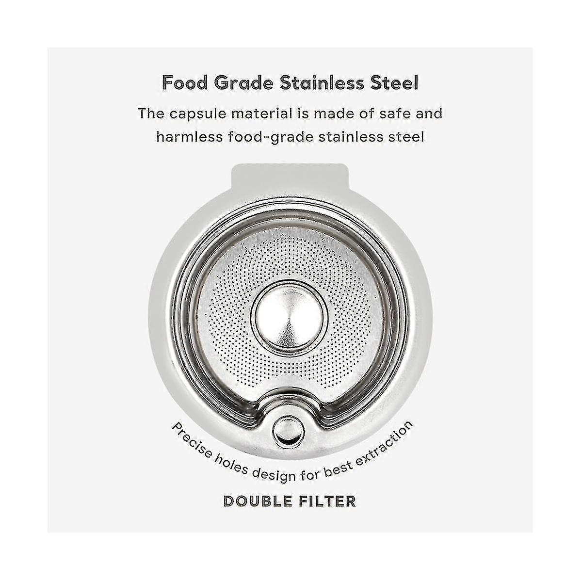 180ml Reusable Coffee Capsule Pods For Machine Series Refillable Filter Hammer