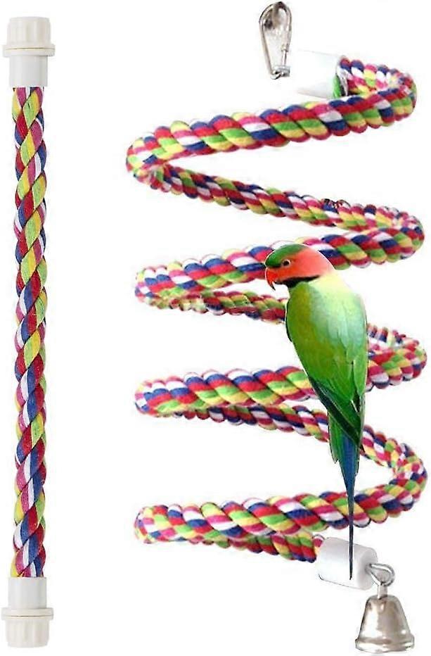 Petsvv Rope Bungee Bird Toy Bird Perch