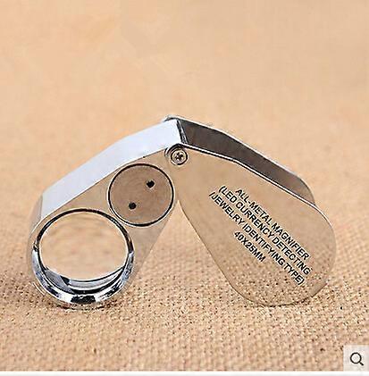 Jeweler Forstørrelsesprogram, 40x Opplysende Forstørrelsesglass Leseforstørrelsesprogram 25mm