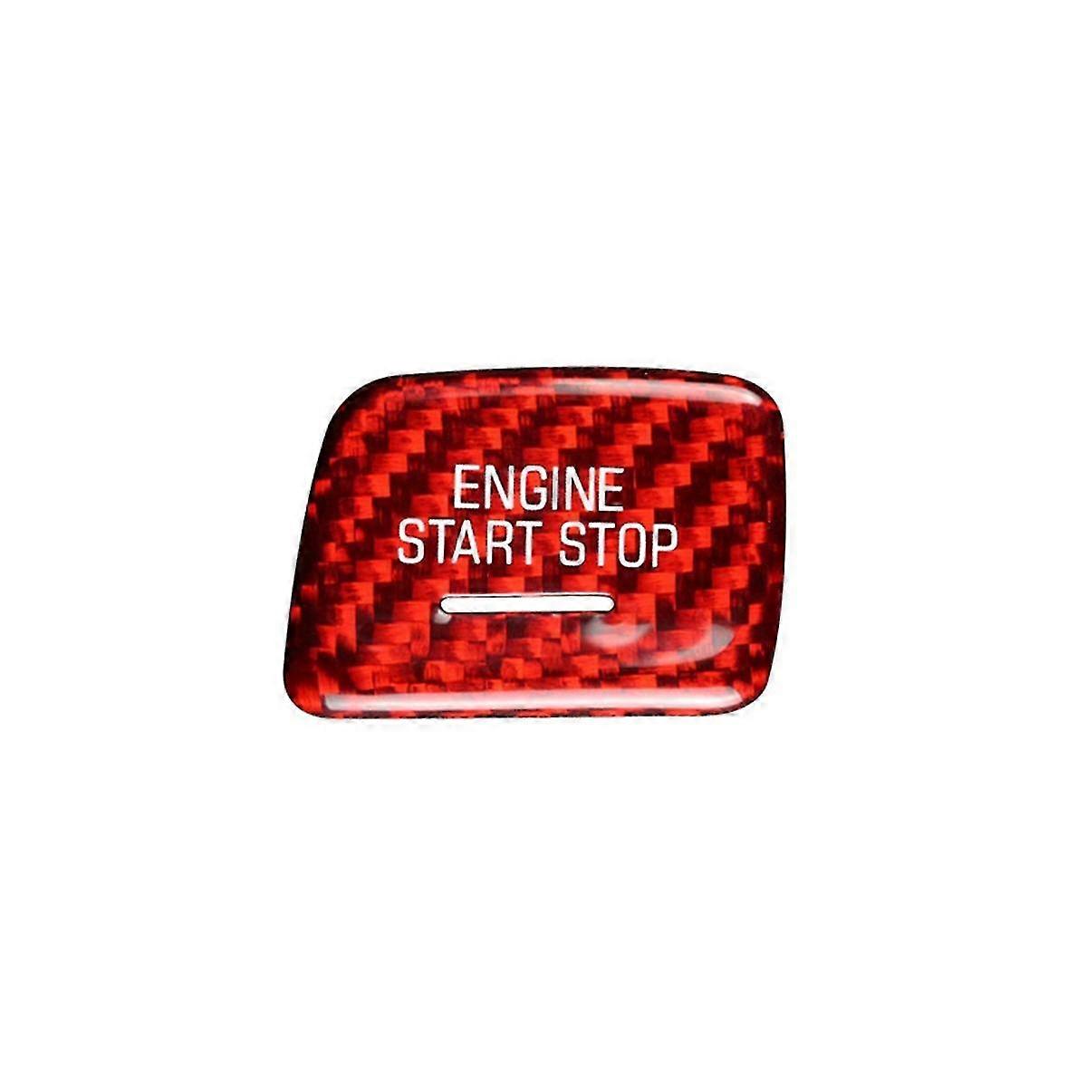 Start Stop Push Button For C7 Car Engine Ignition Switch Button Cover Decoration Trim(b)