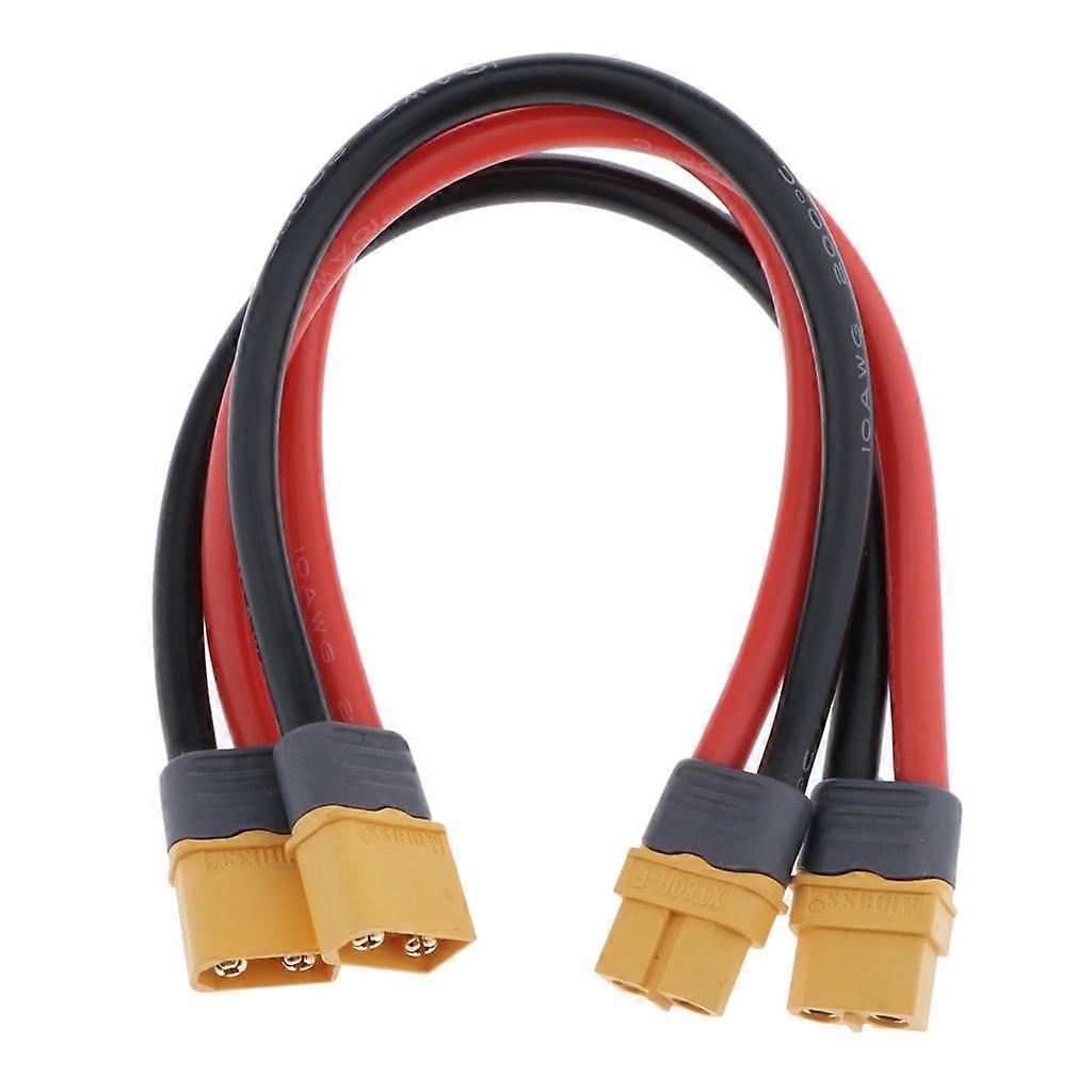 2pcs 10AWG XT60 Plug Extension Wire Cable Male/Female Connector Adapter