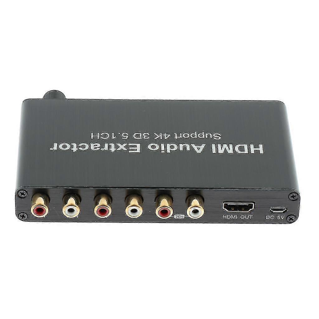 4k 3d 5.1ch Hdmi To Hdmi 3.5mm Coaxial Decoder Audio Extractor Adapter