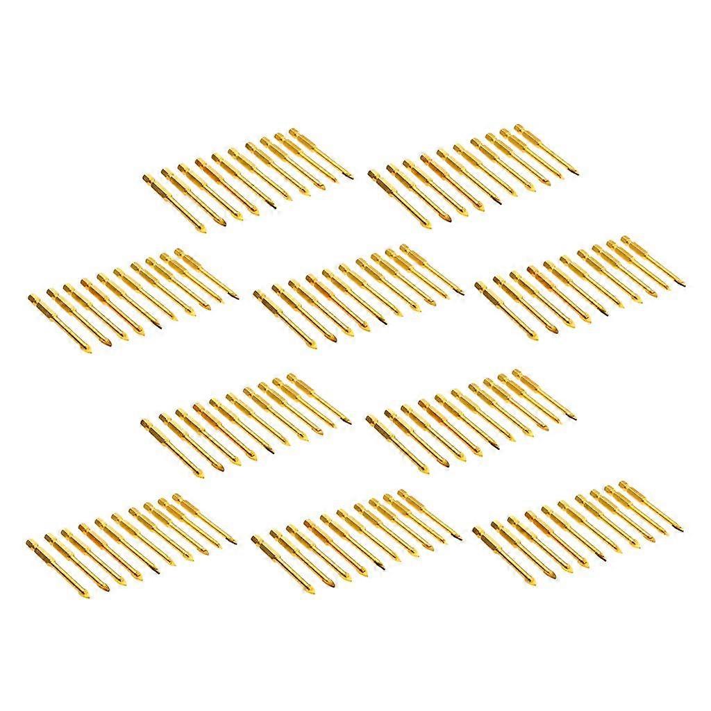 100x 6mm Drill Bits Set Slotted Point with Carbide Tips for Glass Mirror Tile