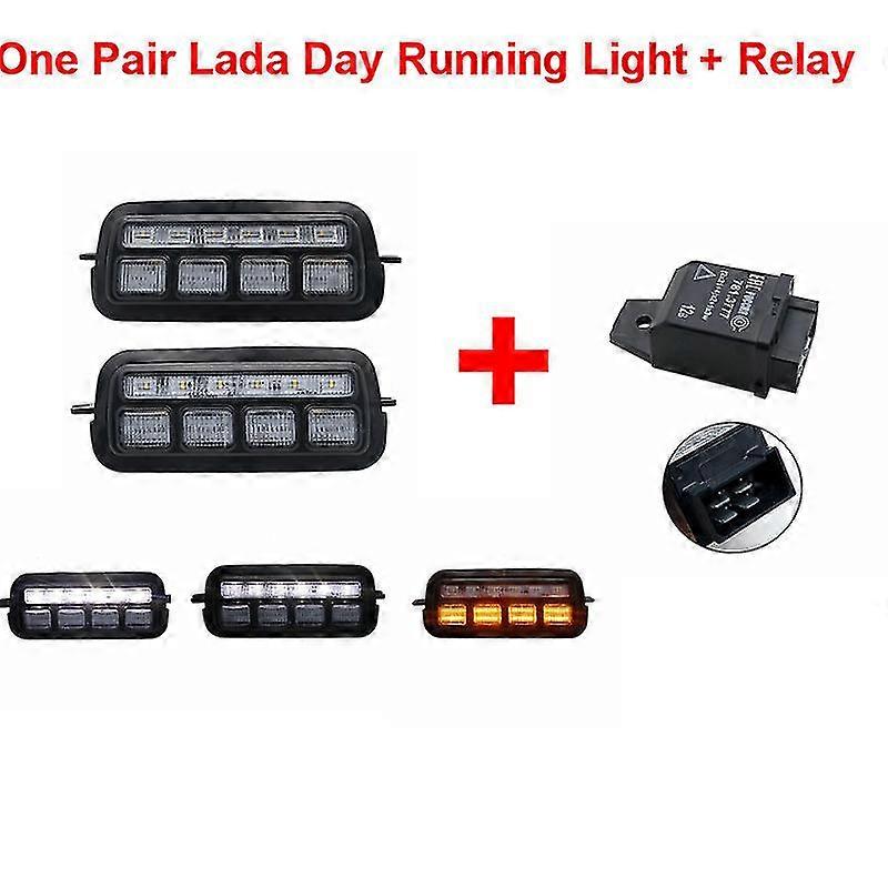 For Lada Niva 4x4 1995- Led Rear Tail Lights For Niva 4x4 With Daytime Running Lights Led Brake Signal For Lada Niva Accessories xi