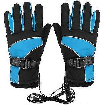 12v Inverno Calor Quente Luvas Aquecidas Aquecidas USB Carregando Motocicleta Scooter Motocicleta