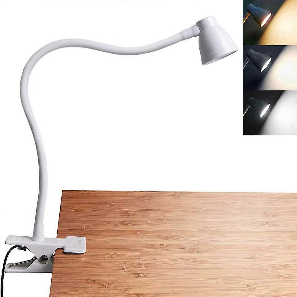 Reading Lamp Book Klemme-Led Clamping Lamp Light Blocking Bed Clamp, 3-Color Temperature, Brightness Dimmable, Auto-Off & Memory Function, Eye Protect