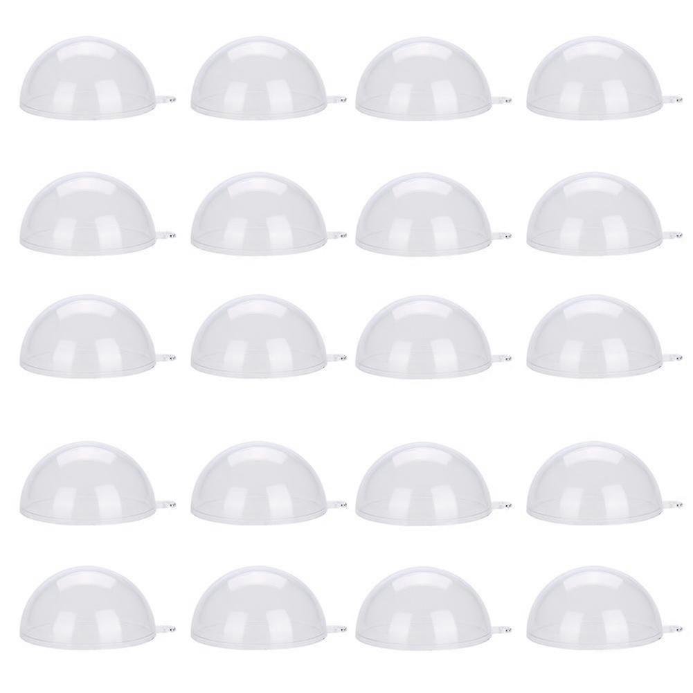 20pcs Clear Fillable Plastic Ball Ornaments for Christmas Wedding