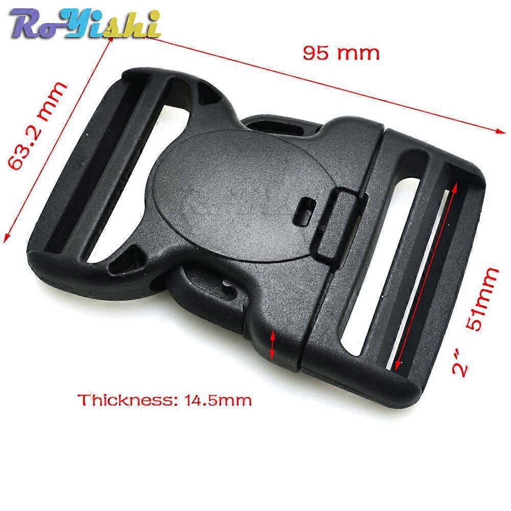 5pcs Plastic Dual Adjustable & Security Double Lock Buckle for Tactical Belts