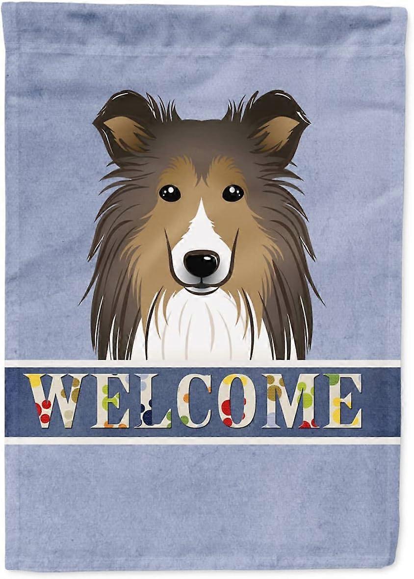 Sheltie Welcome Flag Small 12x18 (ONLY FLAG)