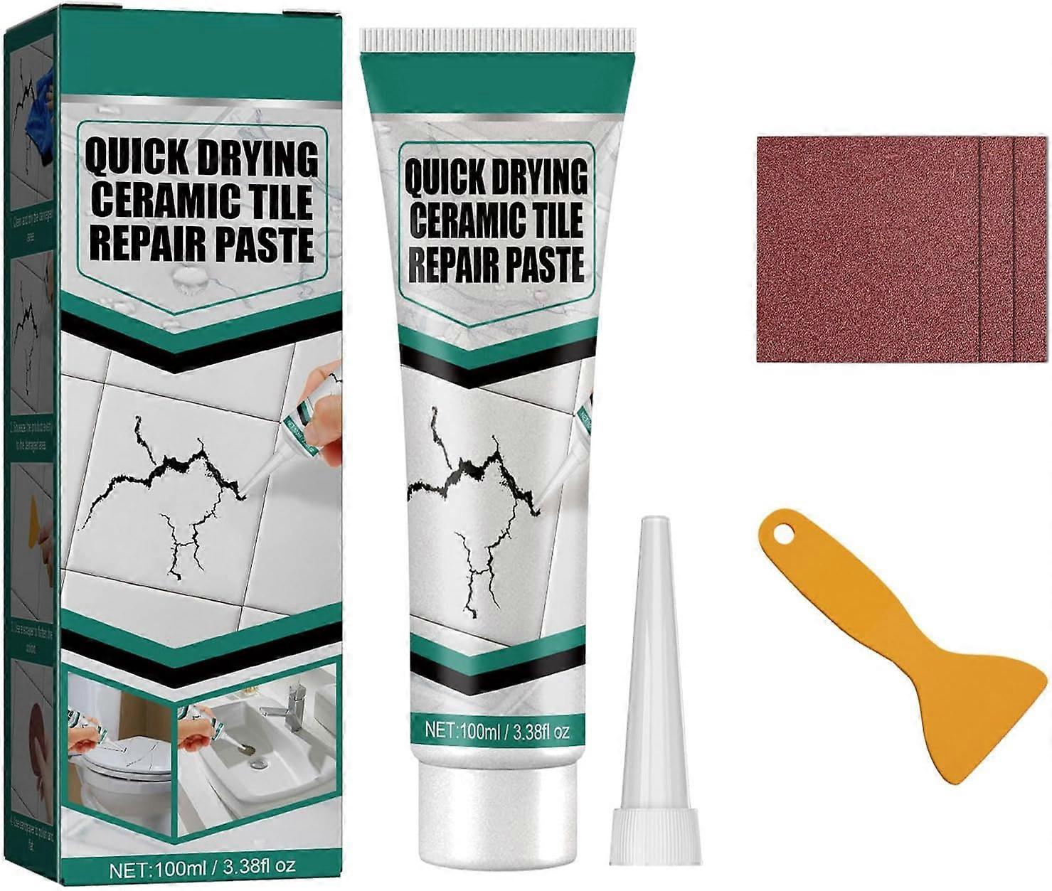Grout Repair Kit, 100ml Grout Filler Sealant for Bathroom Shower Kitchen, Quick Drying Tile Restoration Paste
