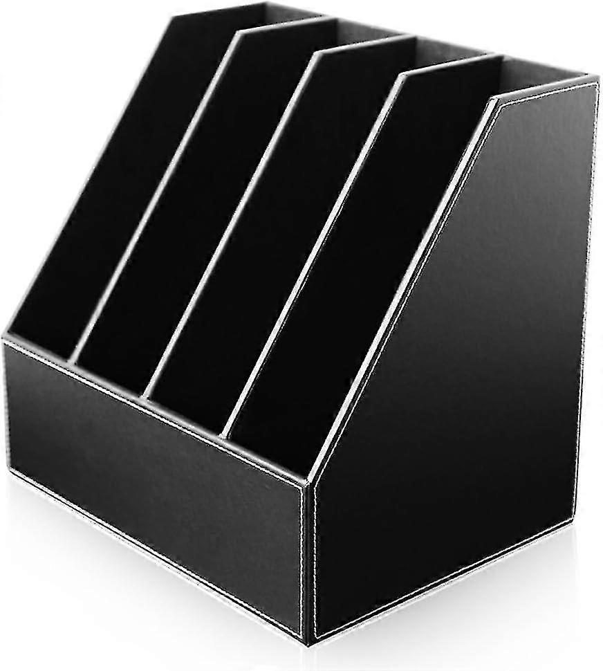 Pinnoitettu metallilanka ja ensiluokkainen keinonahkainen aikakauslehtiteline, 2-paikkainen pystysuora jalusta aikakauslehdille, kirjoille, sanomalehdille (ruskea)-YH