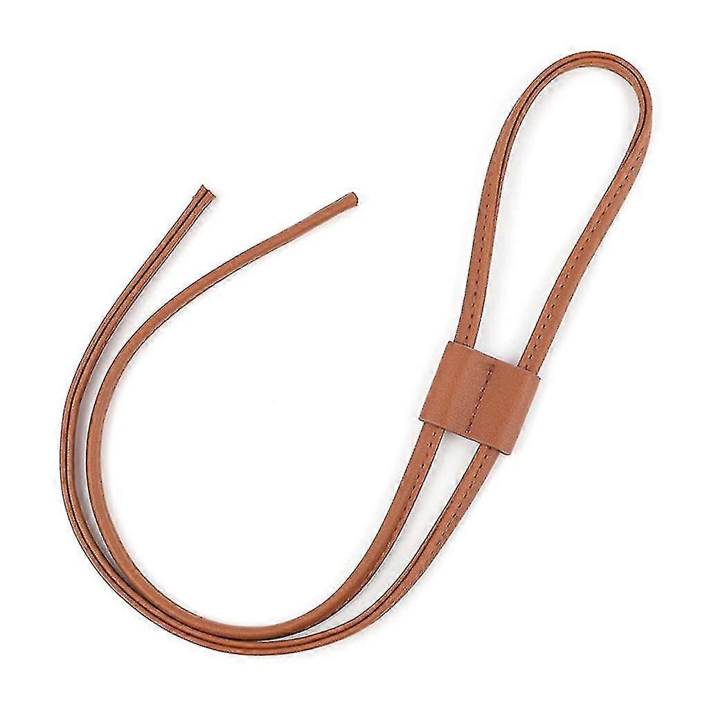 Pu Leather Drawstring Pull String Purse Strap Replacement For Bucket Bag