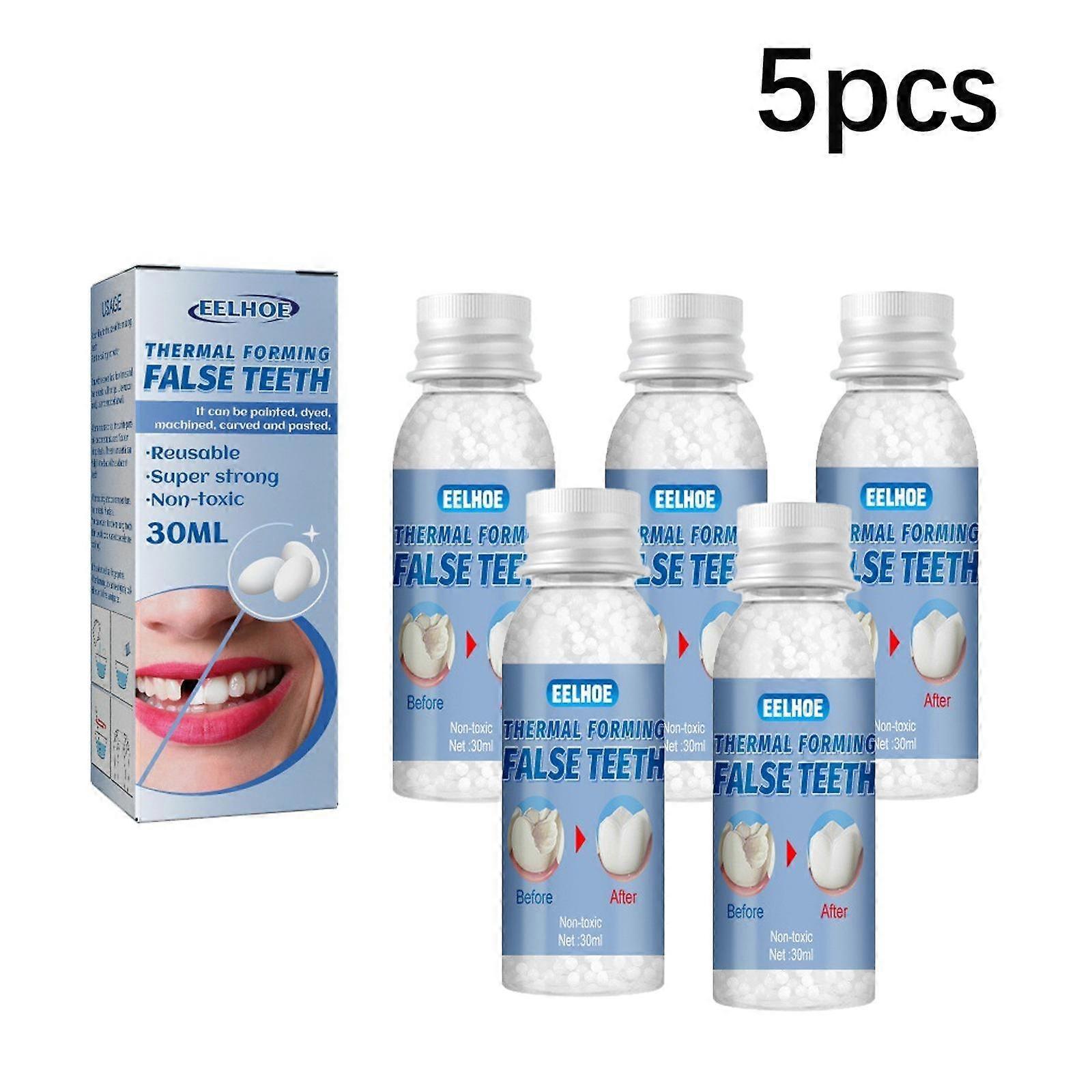 Shapeable Teether Temporary Filling Cavities Broken Teeth Filling Gaps Repair Dentures Modification 30ml (5 pieces)