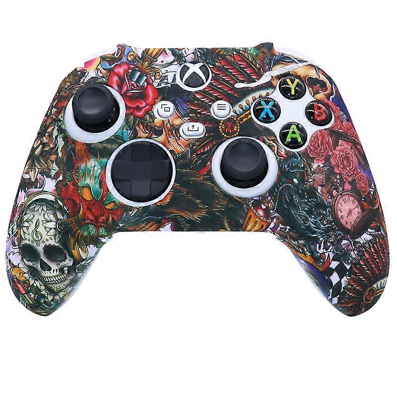 Case For Xbox Series X/s Gameing Controller Accesorios Console Protective Anti-slip Joystick Skin Cover With Thumb Stick Cap - Cases
