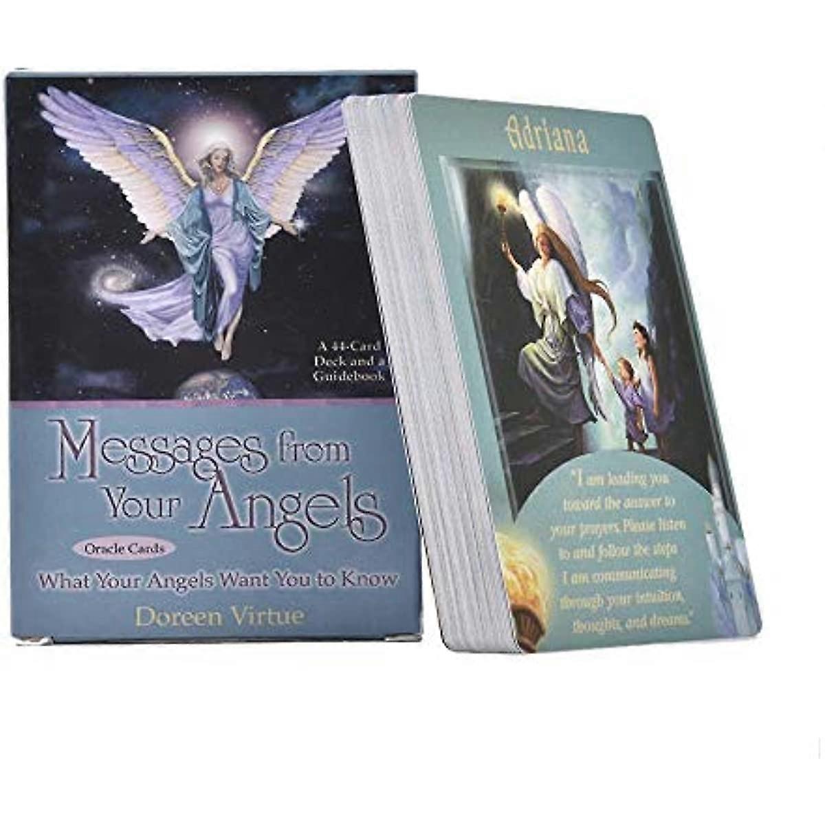 Messages From Your Angels Board Game Tarot Cards Mini Tarot Deck 44pcs Card Deck Cards (English Edition with PDF Manual)