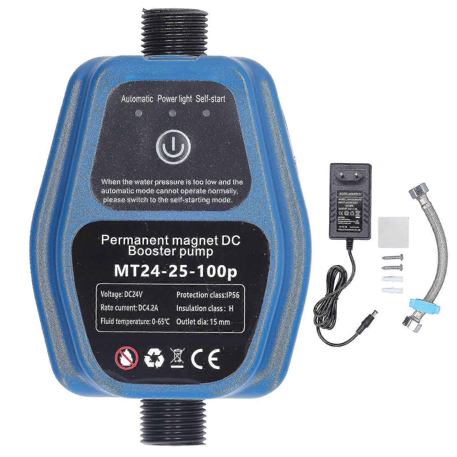 Αντλία ενίσχυσης πίεσης νερού 100w 24v 25l Ip56 ευφυής ανιχνευόμενη αυτόματη ενισχυτική αντλία ντους 100240v