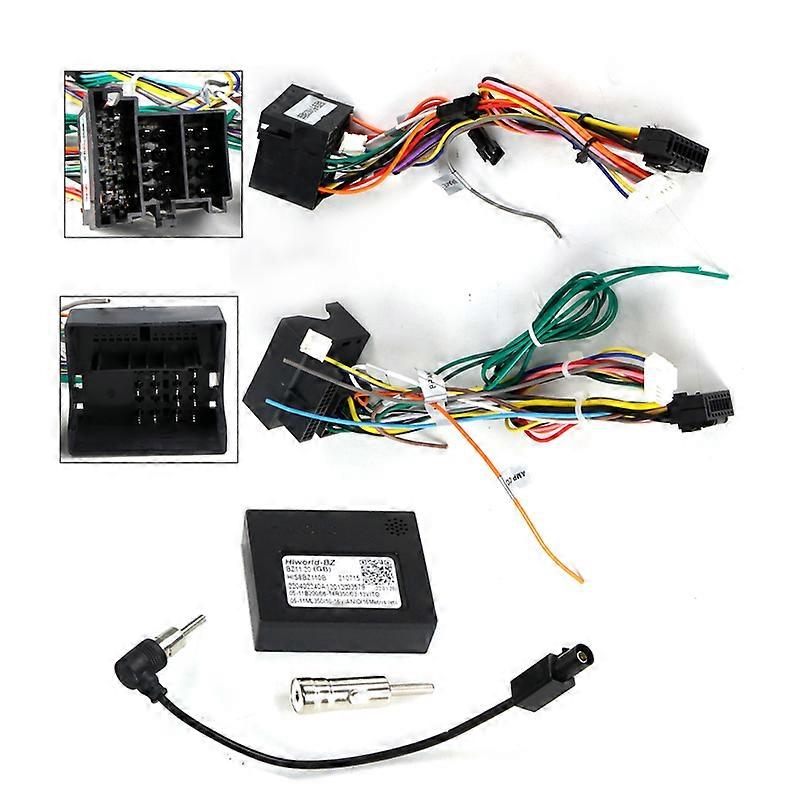 For Mercedes Benz Smart Fortwo 2 2010 - 2015 Car Radio Dashboard Panel Frame Power Cord CANBUS Video Cable