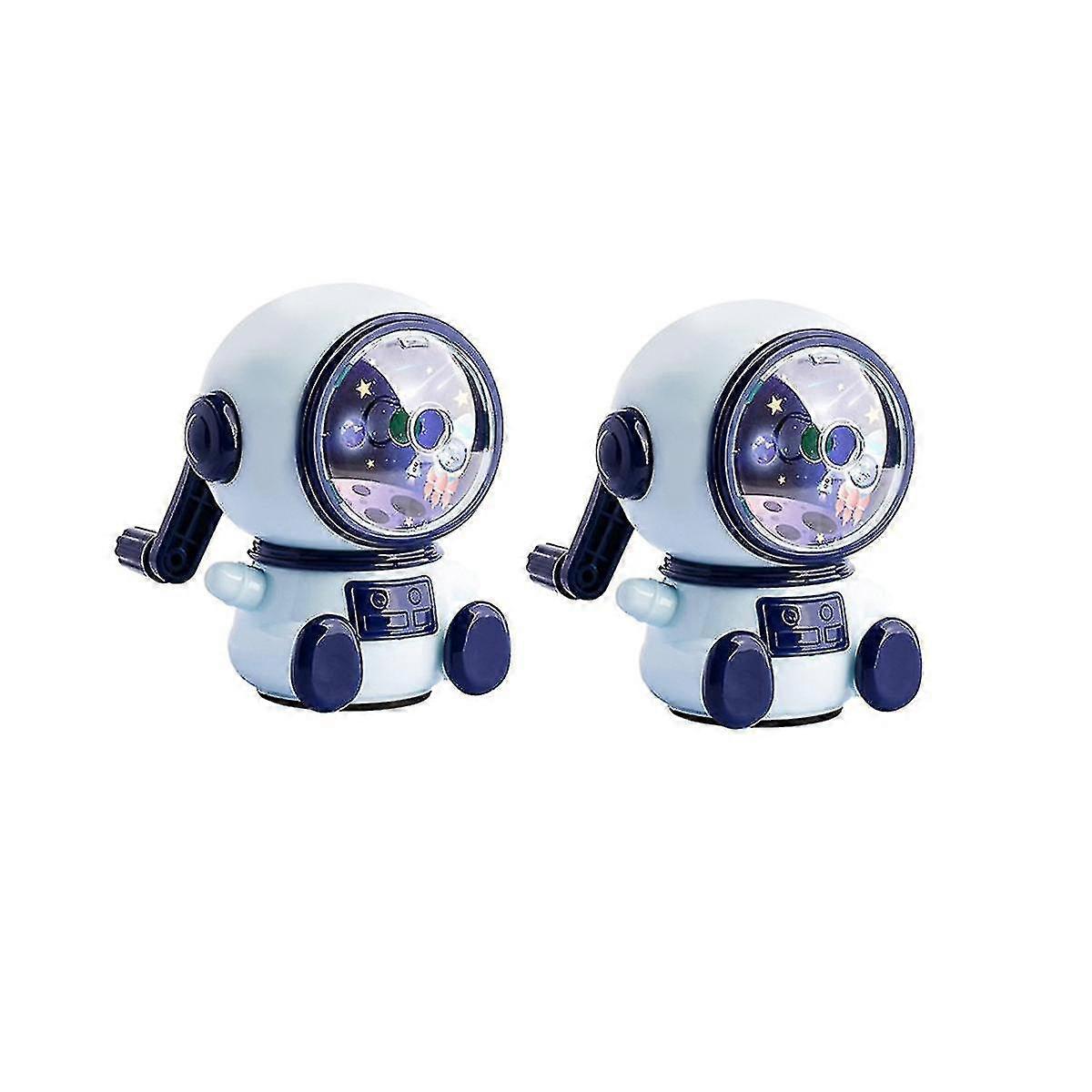 2pc Astronaut Cartoon Pencil Sharpener, Automatic Sharpener Astronaut Sharpener Sharpener Space The-ZZY