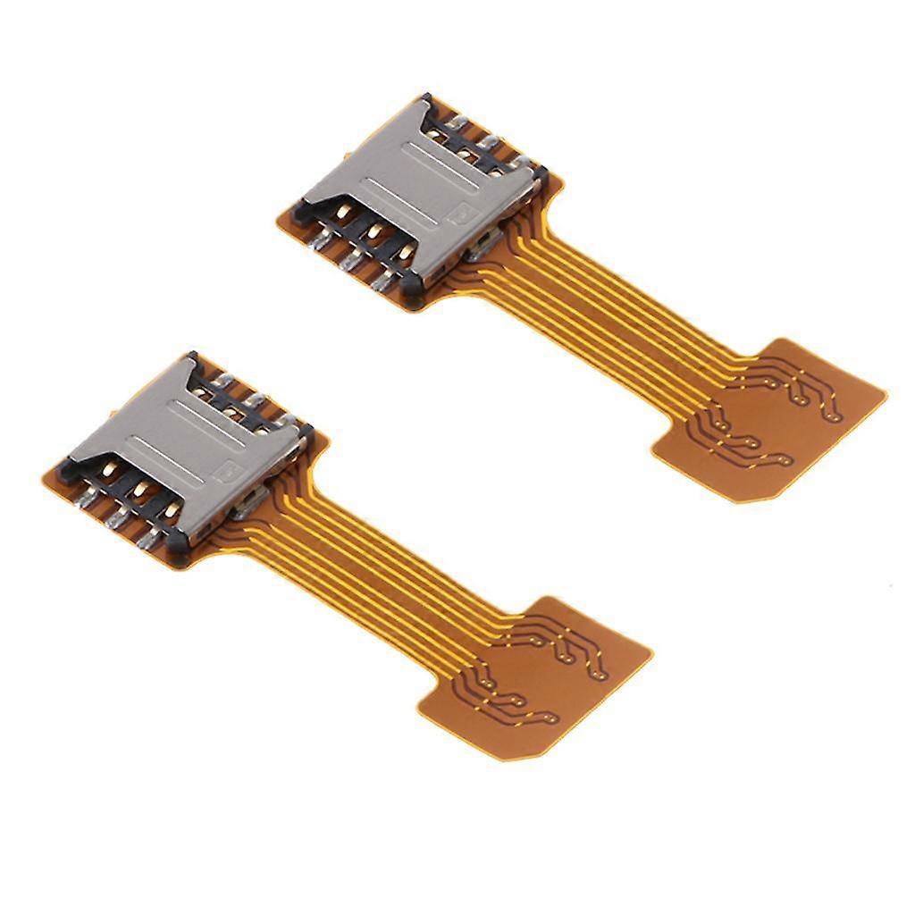 2x Mini Dual SIM Card TF Card Adapter Extender For Samsung Android Nano SIM