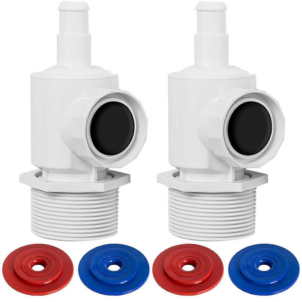 2Pack 9-100-9001 Wall Fitting Connector for Cleaner, Pressure Relief Valve for Pool Sweep Hose Conn