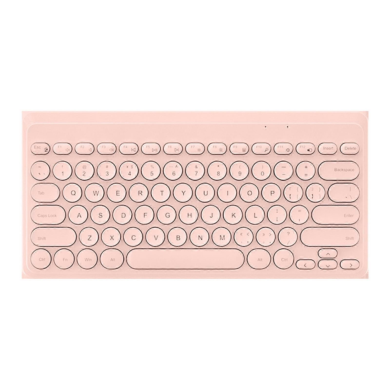 Wireless Round Button Keyboard for Laptop Computer Portable Lightweight Keypad