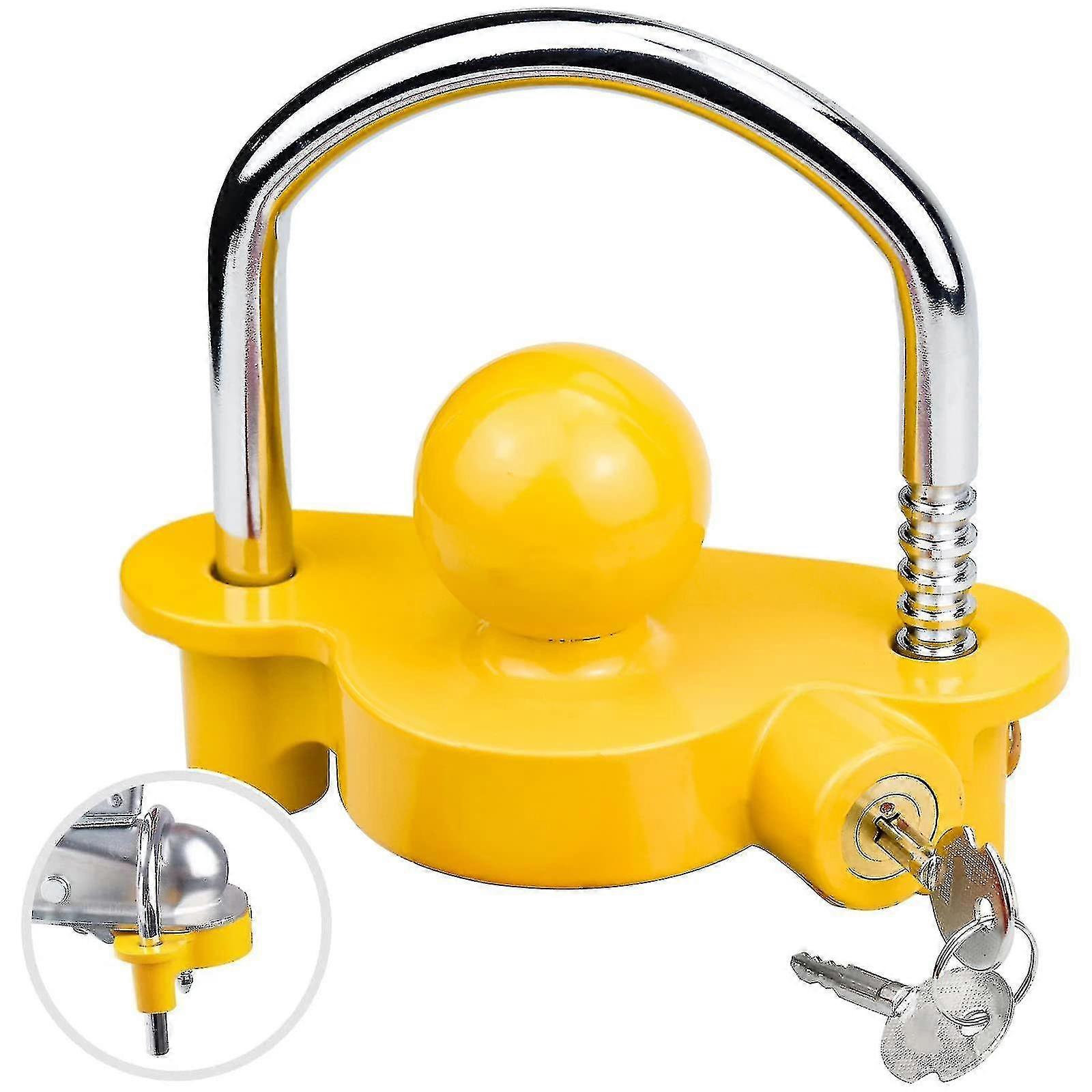 Anti-theft Trailer Lock Universal Trailer Lock For Trailer Caravan Boat High Security Trailer Lock 2 Keys Lock