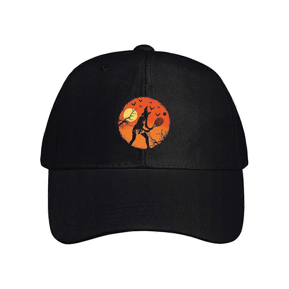 Halloween Witch Tennis Player Baseball Cap