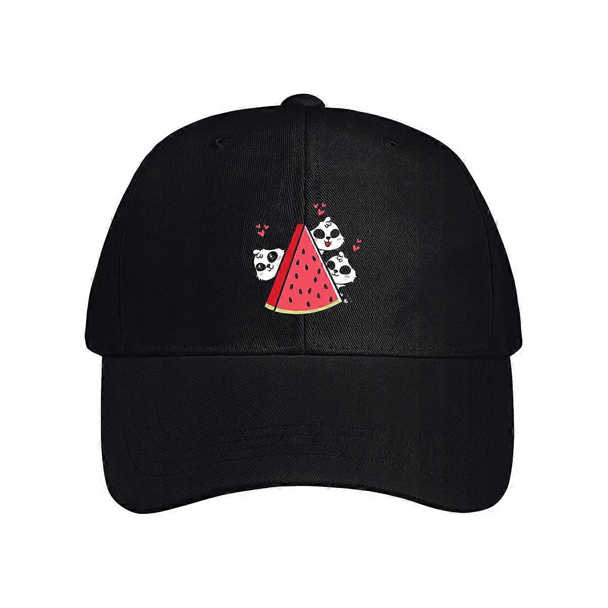 Sliced Watermelon And Pandas Baseball Cap