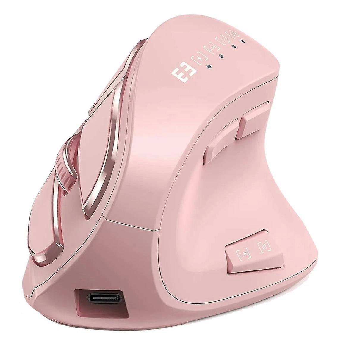 Rechargeable Ergonomic Mouse Noiseless Click Bluetooth 5.0 Wireless Mice for OS Windows XP 10 7 Android
