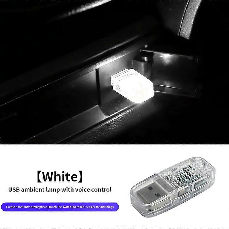 USB Plug Lamp LED Touch Light Colorful Nightlight Auto Interior Atmosphere mini Light Computer Mobile Power Charging car lightMotor Vehicle Lighting