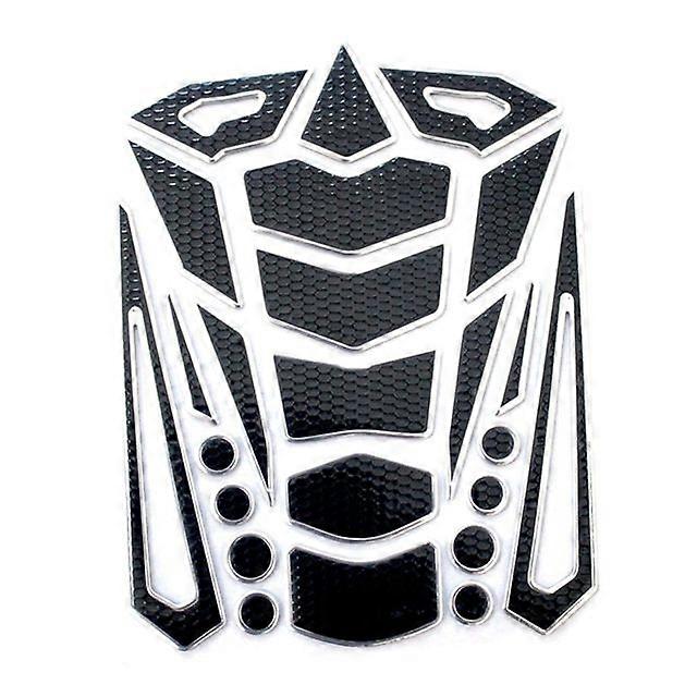 Universal Waterproof 3D Fish Bone Decal Coloful Edge Motorcycle Fuel Tank Sticker Protector Pad Car Decor Modification Accessory