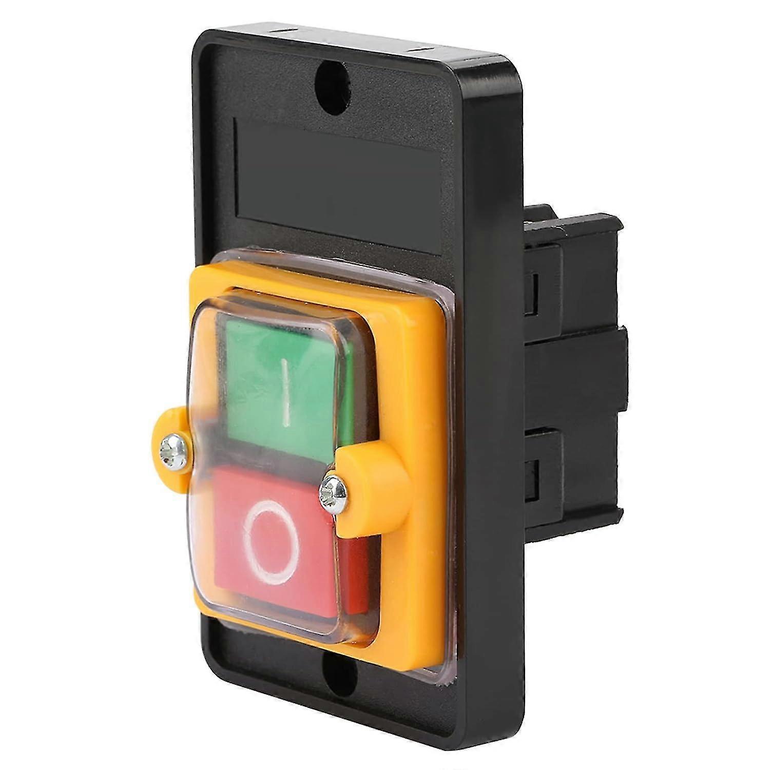 Button Switch Concrete Mixer Waterproof Button Switch Machine Tool, Waterproof Switch Button Ac220v/380v 10a (without Bottom Case)
