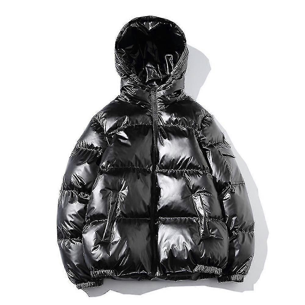 Jaqueta de Inverno de Algodão com Capuz e Zíper Completo para Homens USS