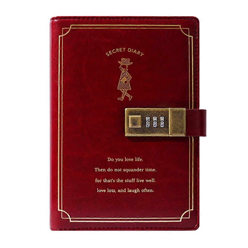 Fashion Notebook B6 PU Leather Journal Diary Notebook Student Stationery