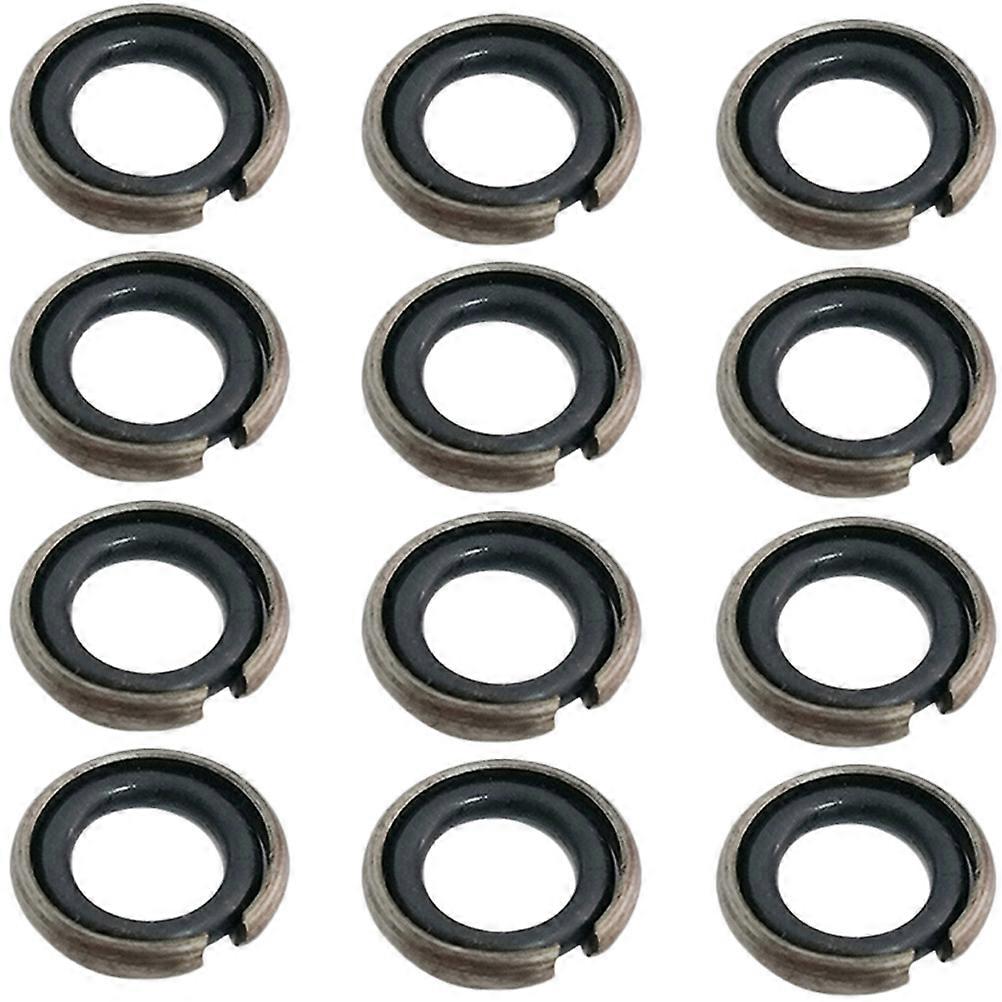 12 Sets Impact Wrenches Retaining Ring Drive Socket Retainer Ring Rubber O-rings