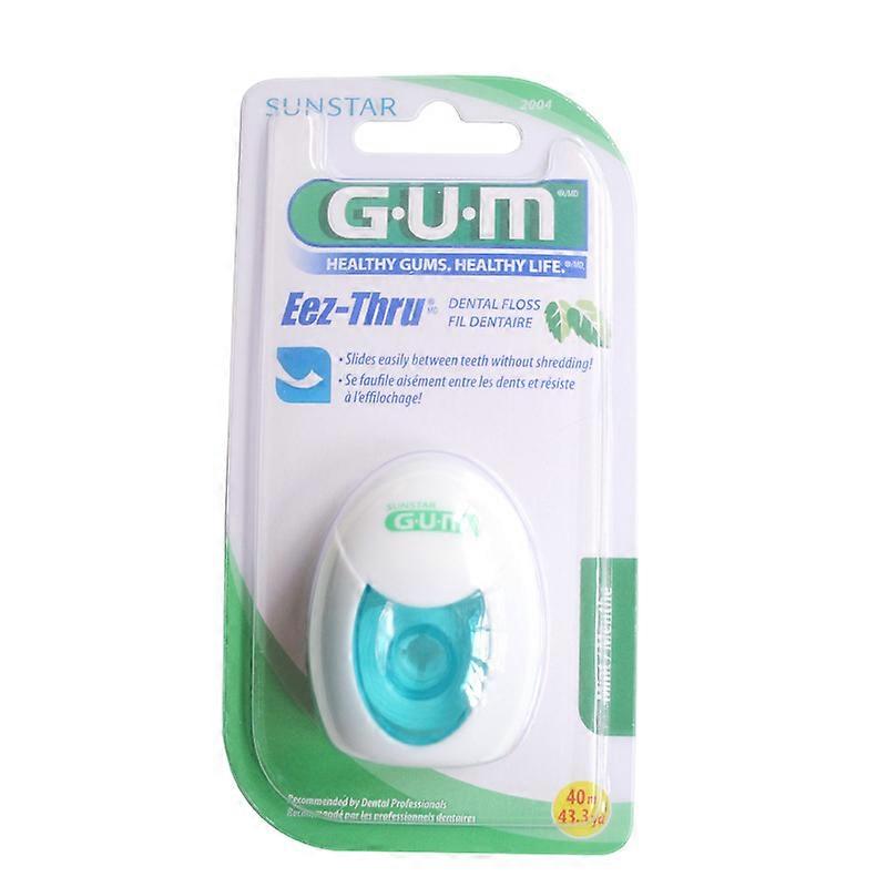 Thin and easy to insert into the interdental space / Soft gums / 40m extra-hard ultra-smooth dental floss special woven micro-wax flat floss fresh bre