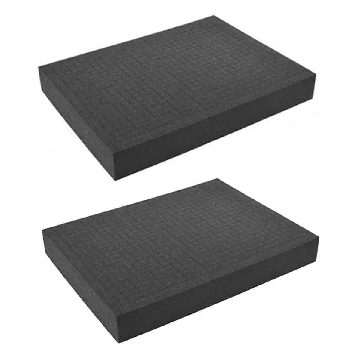 2PCS Pick Apart Foam for Toolbox Pre-Cutting Foam Insert High Density Shadow Foams 350x250x40mm