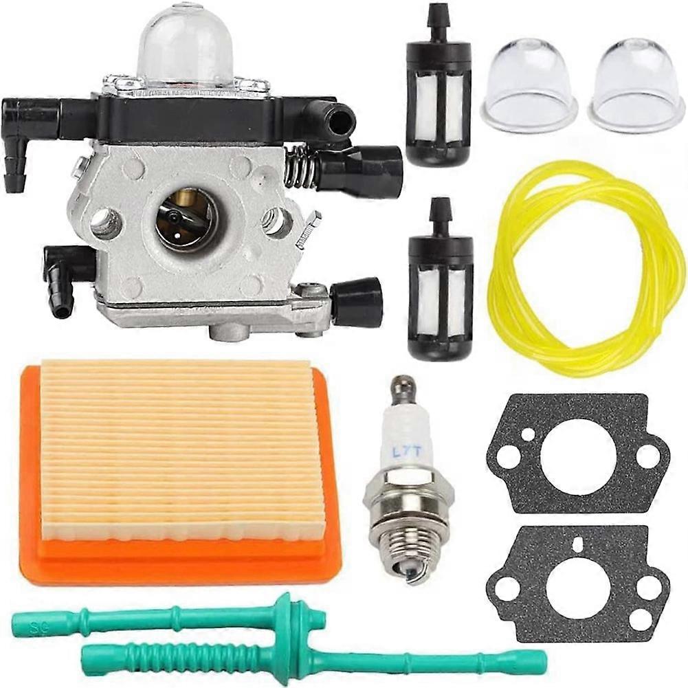 Carburetor for Stihl MM55 MM55C Tiller 4601-120-0600 Replace Zama C1Q-S202A Carb with Air Filter Fu