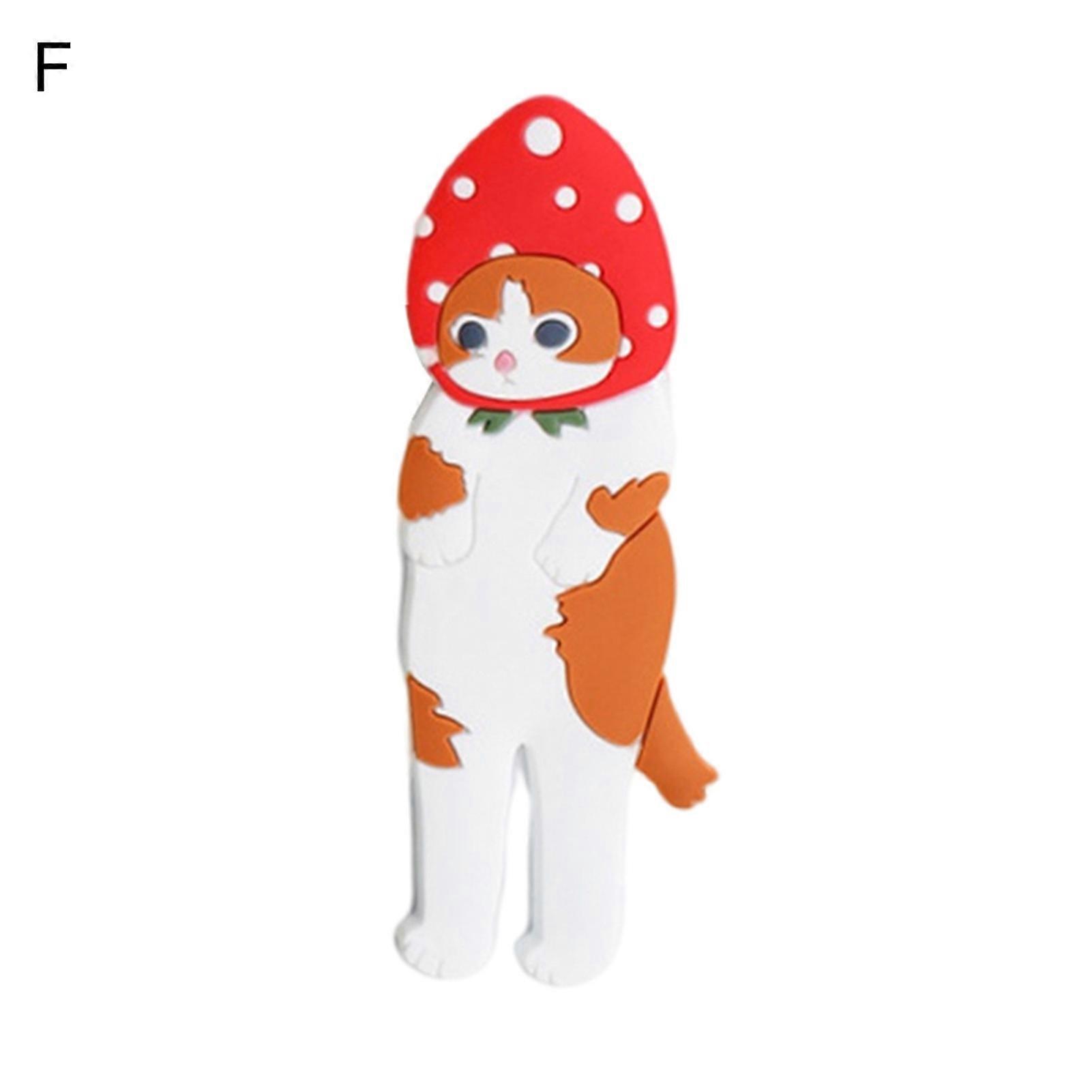 Storage Hook Creative Shape Waterproof PVC Multifunctional Cat Magnetic Fridge Hook for Home