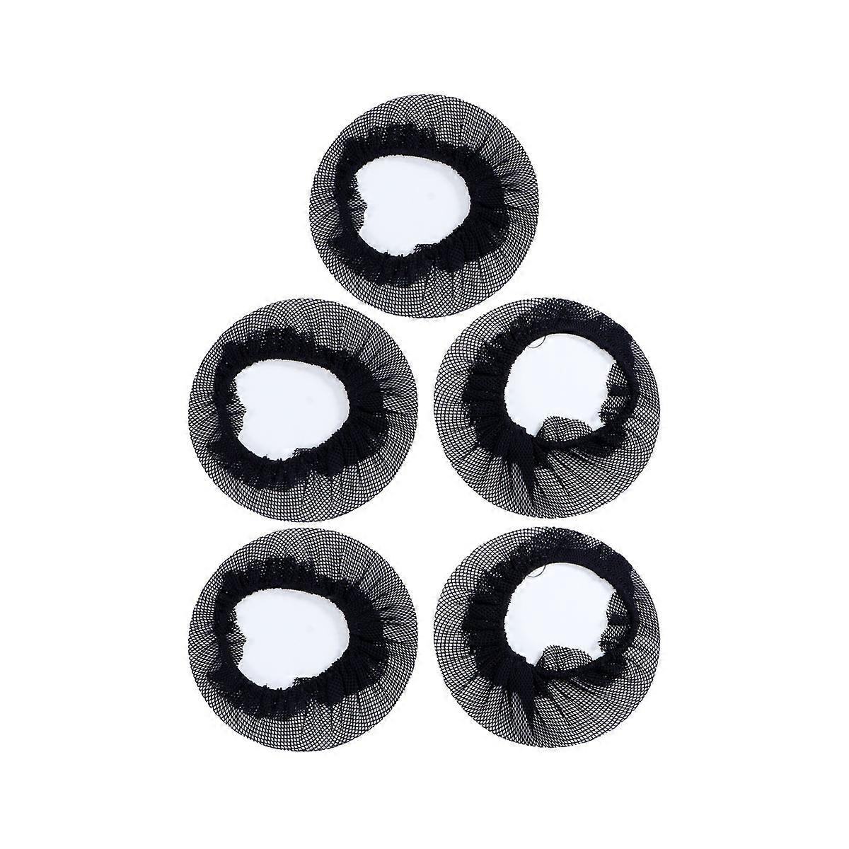 5 Stück Haarschmuck Frauen Ballett Haarband Mädchen Dutt Netz Ballett Haarnetze Frauen Haar Dutt Netz Tänzer Kind